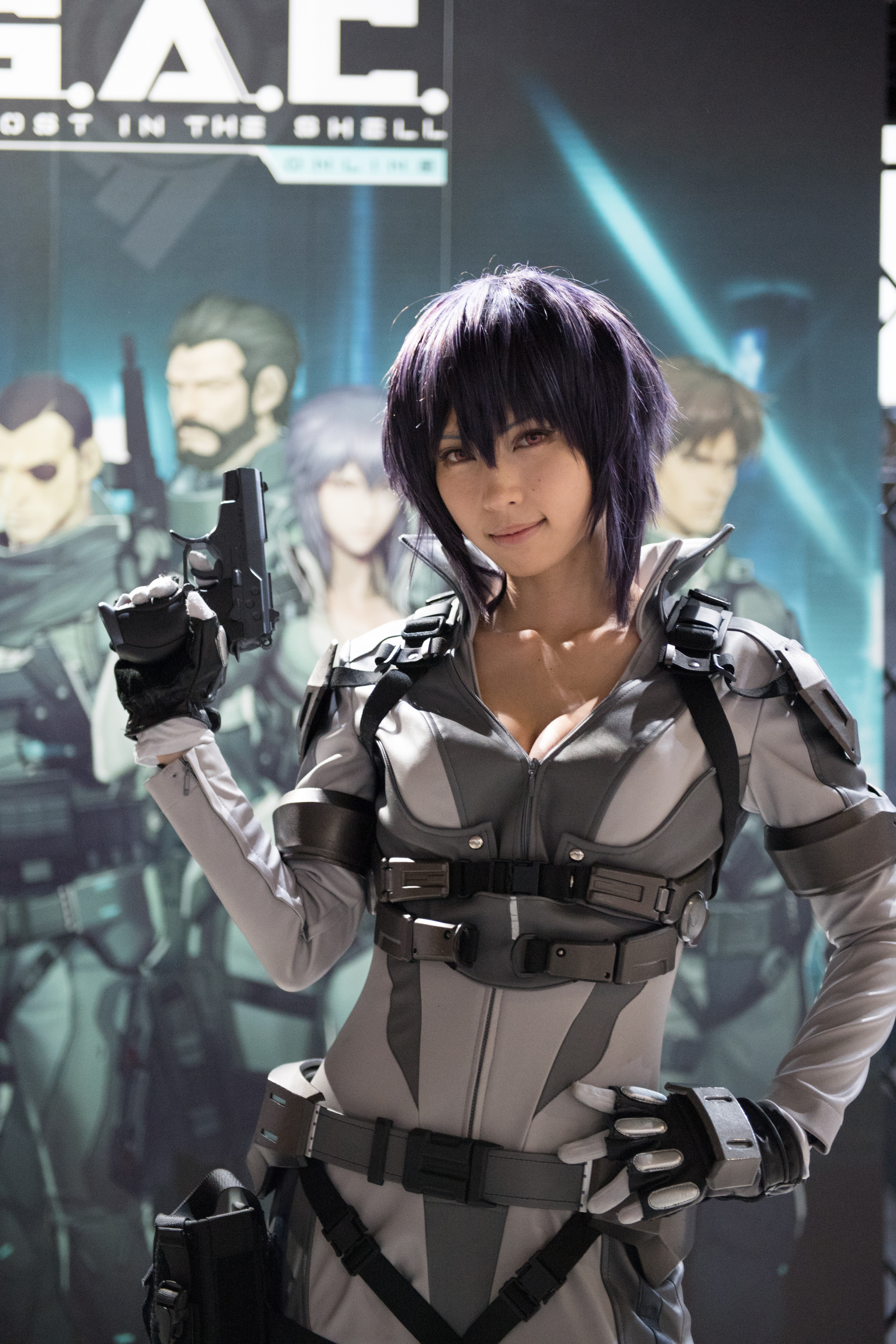 Cosplay image of a Matoko Kusanagi from Ghost in the Shell...