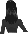 An example of the hair effect achieved with procedural highlights in Inkscape. Image by Nick Nagel